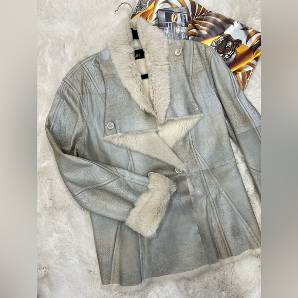 Fur and leather jacket Marc cain - Picture 3 of 13